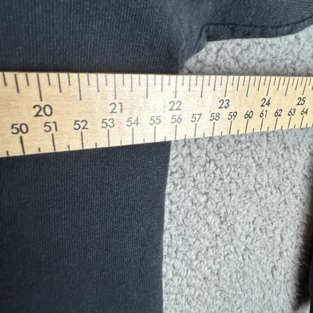 VTG Nike T-Shirt Men's Size L Black Mock Neck Cotton Long Sleeve Made in USA 90s